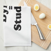 学生と死ぬ者は勉強に匹敵する キッチンタオル (四つ折り)