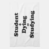 学生と死ぬ者は勉強に匹敵する キッチンタオル (縦)