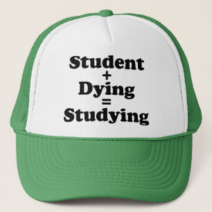 学生と死ぬ者は勉強に匹敵する キャップ