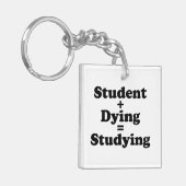 学生と死ぬ者は勉強に匹敵する キーホルダー (正面左)
