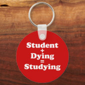 学生と死ぬ者は勉強に匹敵する キーホルダー (正面)