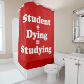 学生と死ぬ者は勉強に匹敵する シャワーカーテン (インサイチュ)