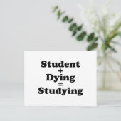 学生と死ぬ者は勉強に匹敵する ポストカード (スタンド正面)