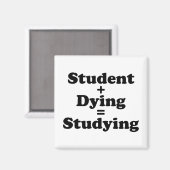 学生と死ぬ者は勉強に匹敵する マグネット (正面/裏面)