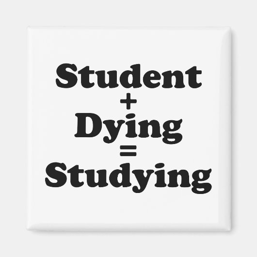 学生と死ぬ者は勉強に匹敵する マグネット (正面)