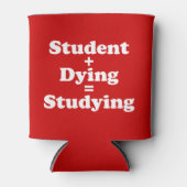 学生と死ぬ者は勉強に匹敵する 缶クーラー (正面)