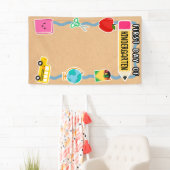 学生のための学校の写真の背景 横断幕 (インサイチュ)