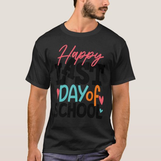 学生のための学校の最後の幸せな日先生1 Tシャツ (正面)