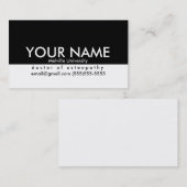 学生のための専門の名刺 コーリングカード (正面/裏面)