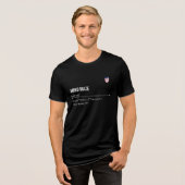 学生のための面白い不安と内向的なオーバーシンカー トライブレンドTシャツ (正面全面)