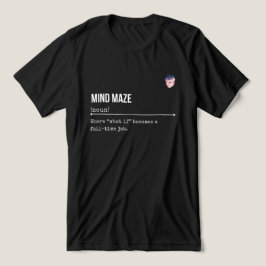 学生のための面白い不安と内向的なオーバーシンカー トライブレンドTシャツ
