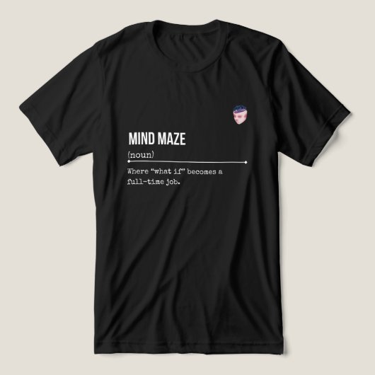 学生のための面白い不安と内向的なオーバーシンカー トライブレンドTシャツ (デザイン正面)