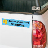 学生のコンテストの勝者の印 バンパーステッカー (トラック上)