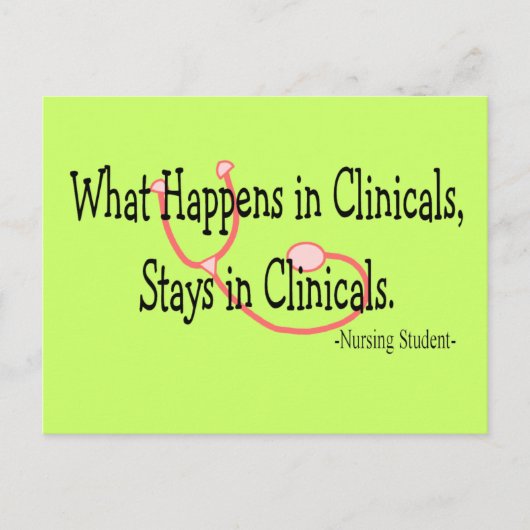 学生のナースギフト ポストカード (正面)