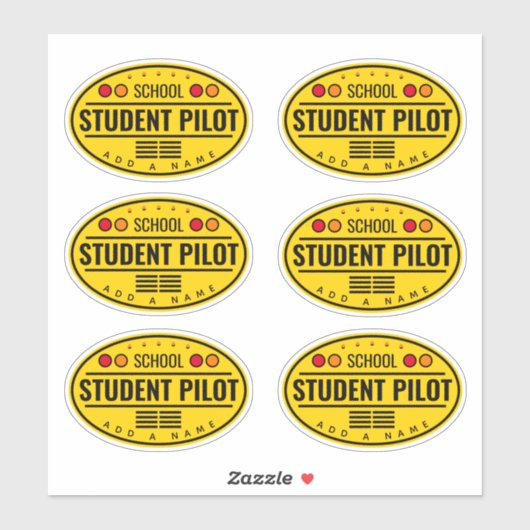 学生のパイロットカスタムカットビニールのシール シール (シート)