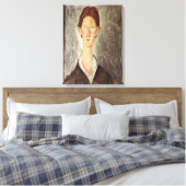 学生のポートレート, c.1918-19 キャンバスプリント (インサイチュ (寝室))