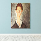 学生のポートレート, c.1918-19 キャンバスプリント (インサイチュ (ウッドフロア))