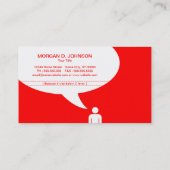 学生の冗談(カスタマイズ可能な色) 名刺 (裏面)