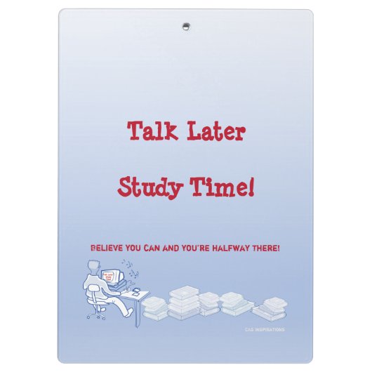 学生の割り当てと試験トラッカーのクリップボード クリップボード (裏面)