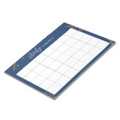 学生の勉強スケジュール ノートパッド (アングル)