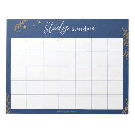 学生の勉強スケジュール ノートパッド