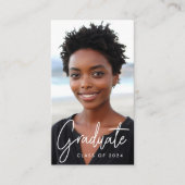 学生の卒業ネットワーク写真テラコッタ 名刺 (正面)