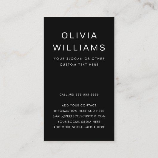 学生の卒業ネットワーク写真ブラック 名刺 (裏面)