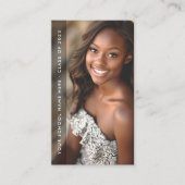 学生の卒業ネットワーク写真ブラック 名刺 (正面)