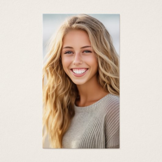 学生の卒業ネットワーク写真プロファイルカード (正面)