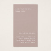 学生の卒業ネットワーク写真プロファイルカード (裏面)