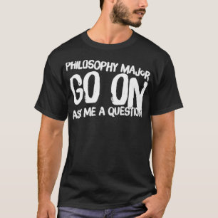 学生の哲学専攻のおもしろいデザイン Tシャツ