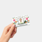 学生の子どもの写真名IDカードカスタム   バッジ (手持ち)