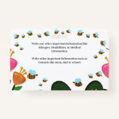 学生の子どもの写真名IDカードカスタム   バッジ (裏面)