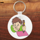 学生の学習懸命 キーホルダー (正面)