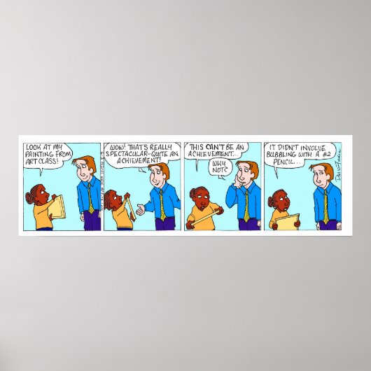 学生の成績 ポスター (正面)