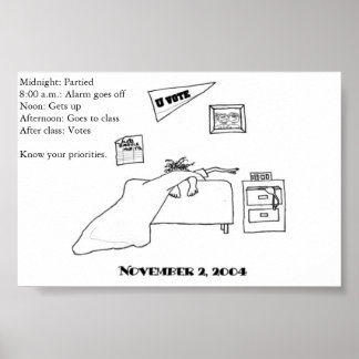 学生の有権者 ポスター