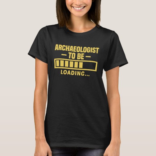 学生の考古学であるおもしろい考古学者 Tシャツ (正面)