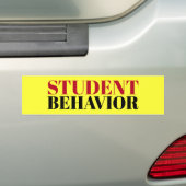 学生の行動の印かsticker/MAGNET バンパーステッカー (車上)