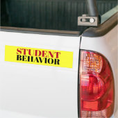 学生の行動の印かsticker/MAGNET バンパーステッカー (トラック上)