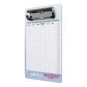 学生の課題と試験トラッカーのミニクリップボード ミニクリップボード (アングル2)