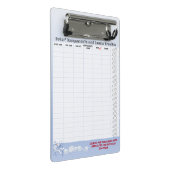 学生の課題と試験トラッカーのミニクリップボード ミニクリップボード (アングル)