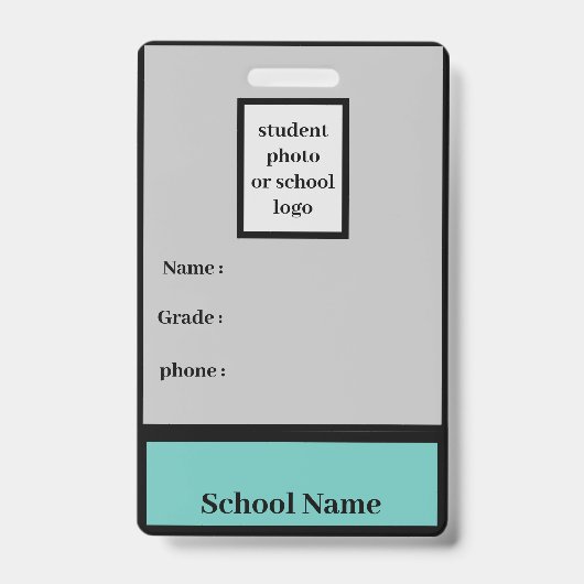 学生の身分証明書 バッジ (正面)