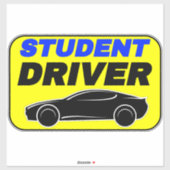 学生の運転車のウィンドウの固定 シール (シート)