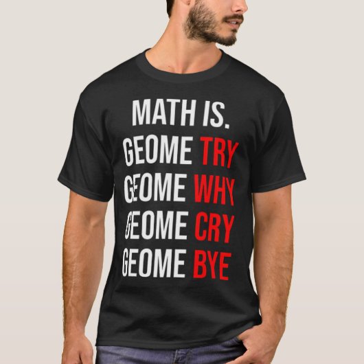 学生の馬のことわざのおもしろい数学ジオメトリ Tシャツ (正面)