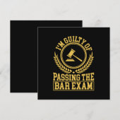 学生は司法試験に合格したとして有罪である 招待状 (正面/裏面)