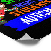 学生は自閉症のスペクトルを揺るがす ポスター (角)