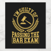 学生は試験に合格した罪を負う ワインラベル (シングルラベル)