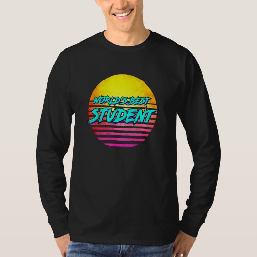 学生アイディア最高の学生 Tシャツ (正面)
