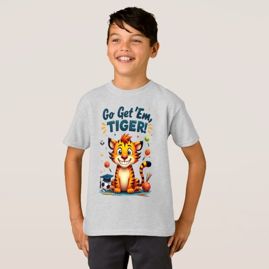 学生アスリートタイガー Tシャツ (正面フル)