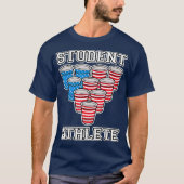 学生アスリートビールポンカレッジ Tシャツ (正面)